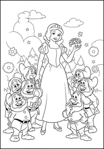 266+ Enchanting Snow White Coloring Pages for Kids and Disney Fans - image 34