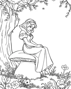 266+ Enchanting Snow White Coloring Pages for Kids and Disney Fans - image 26