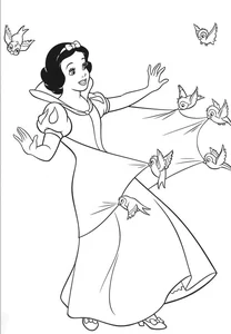 266+ Enchanting Snow White Coloring Pages for Kids and Disney Fans - image 20