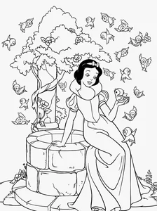 266+ Enchanting Snow White Coloring Pages for Kids and Disney Fans - image 24