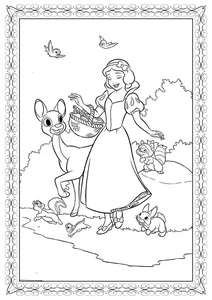 266+ Enchanting Snow White Coloring Pages for Kids and Disney Fans - image 18