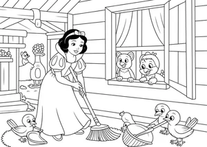 266+ Enchanting Snow White Coloring Pages for Kids and Disney Fans - image 31