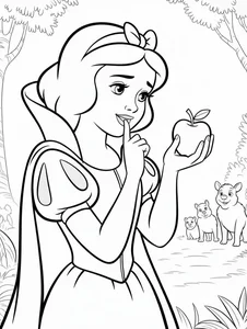 266+ Enchanting Snow White Coloring Pages for Kids and Disney Fans - image 12