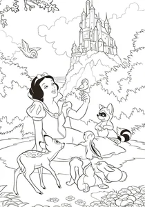 266+ Enchanting Snow White Coloring Pages for Kids and Disney Fans - image 7