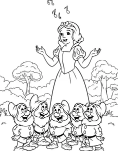 266+ Enchanting Snow White Coloring Pages for Kids and Disney Fans - image 21