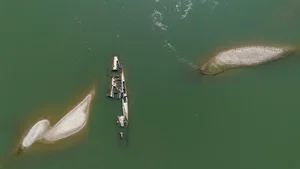 Sunken Nazi Warships Resurface in Danube River Due to Record Drought - image 1