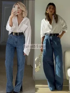 The Ultimate 2026 Fashion Trend: White Shirts and Wide-Leg Jeans - image 5