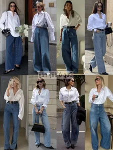 The Ultimate 2026 Fashion Trend: White Shirts and Wide-Leg Jeans - image 6