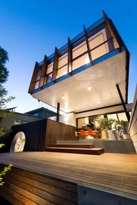 Modern 2-Story Townhouse Design Featuring Cantilevered Floors for Seamless Indoor-Outdoor Living - image 3