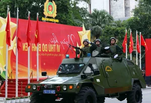 Spectacular Military Parade and Public March by Hanoi Police Force - image 8