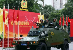 Spectacular Military Parade and Public March by Hanoi Police Force - image 12