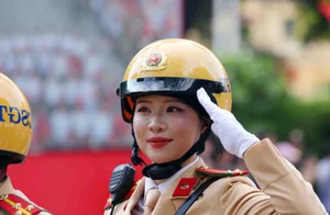 Spectacular Military Parade and Public March by Hanoi Police Force - image 14