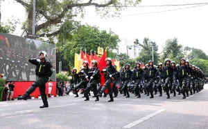 Spectacular Military Parade and Public March by Hanoi Police Force - image 10