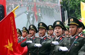 Spectacular Military Parade and Public March by Hanoi Police Force - image 9