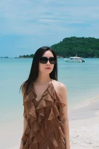 Vietnamese Star Khanh Van Stuns in Bikini Beach Photoshoot - image 1