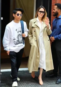 Pax Jolie-Pitt and Angelina Jolie Elegant Mother-Son Duo Public Appearance - image 1