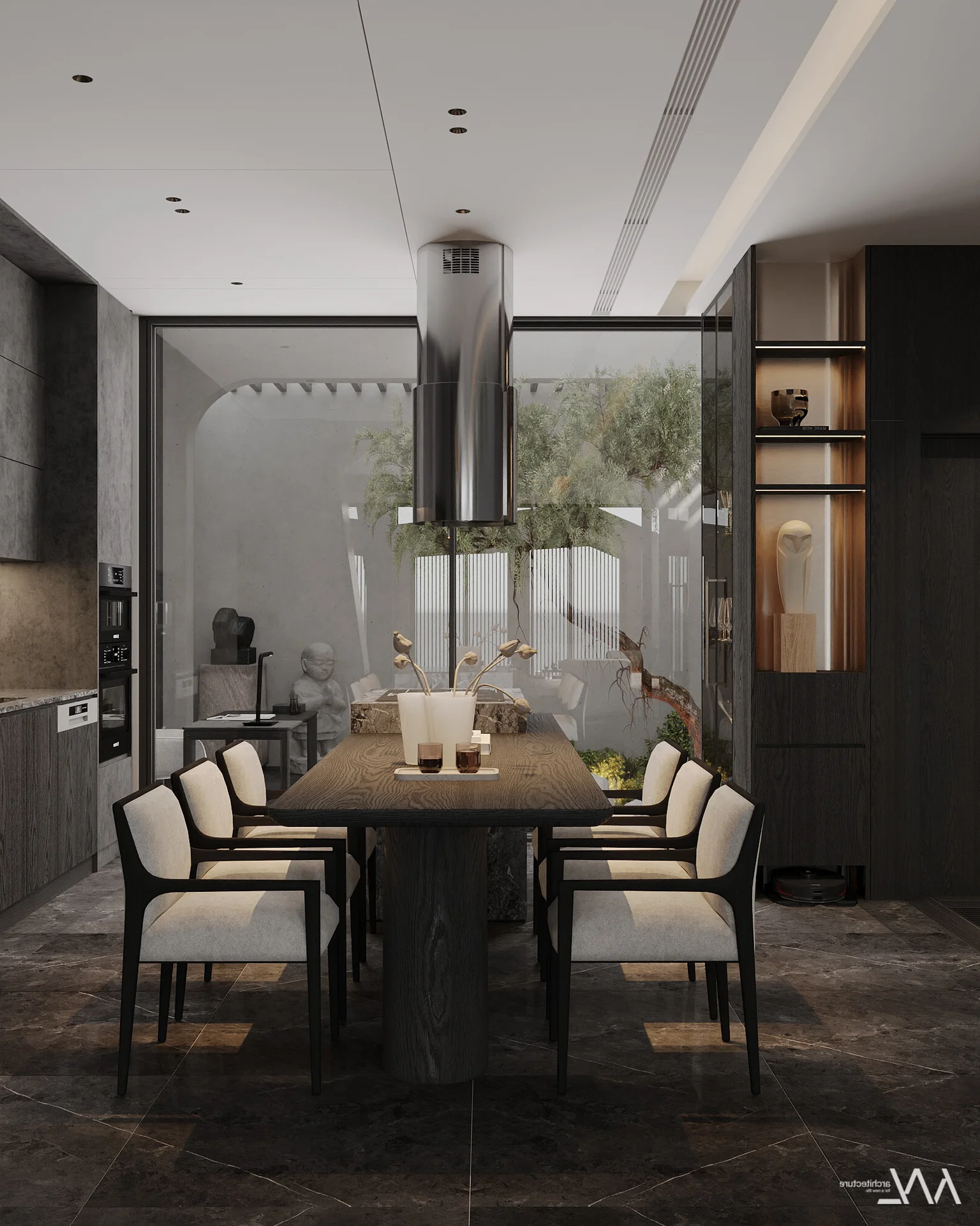 Modern 90m2 Biophilic Townhouse Design: Optimizing Light and Greenery