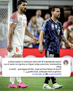 Jordanian Player Gains Fame After World Cup Exit via Viral Messi Photos - image 0