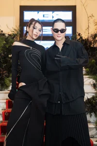 Thuy Tien and Diem My 9X Dazzle in Bold Cutout Gowns on the Red Carpet - image 5