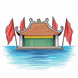 Vietnamese Water Puppetry Art: Traditional Cultural Paintings Gallery - image 14