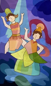 Vietnamese Water Puppetry Art: Traditional Cultural Paintings Gallery - image 12