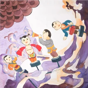 Vietnamese Water Puppetry Art: Traditional Cultural Paintings Gallery - image 23