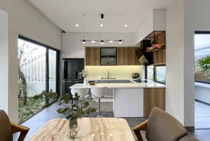 6x23m Single-Story House in Quang Nam: Optimizing Natural Light with Courtyards - image 17