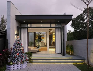 6x23m Single-Story House in Quang Nam: Optimizing Natural Light with Courtyards - image 5