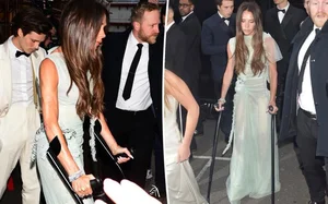 Victoria Beckham Celebrates Milestone 50th Birthday in Style Despite Glamorous Crutches and Sheer Elegance - image 9