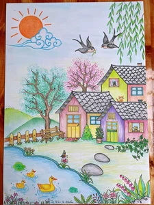 Beautiful Spring Drawing Ideas and Warm Vibrant Art Inspiration - image 17