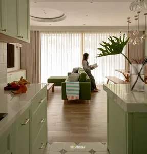 The Estella Apartment Renovation: 155m2 Transformed with Mint Tones and Modern Farmhouse Style - image 7