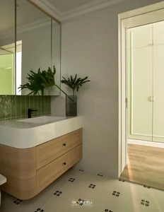 The Estella Apartment Renovation: 155m2 Transformed with Mint Tones and Modern Farmhouse Style - image 9