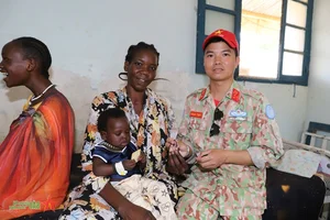 Vietnamese Peacekeepers Raise Massive National Flag in Abyei for National Day - image 4