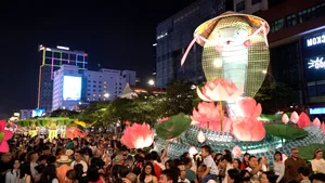 Massive Crowds Gather at Nguyen Hue Flower Street for Lunar New Year - image 6