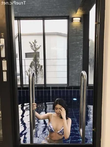 Choi Somi's Blue and White Bikini Style: A Masterclass in Korean Fashion and Modeling - image 3