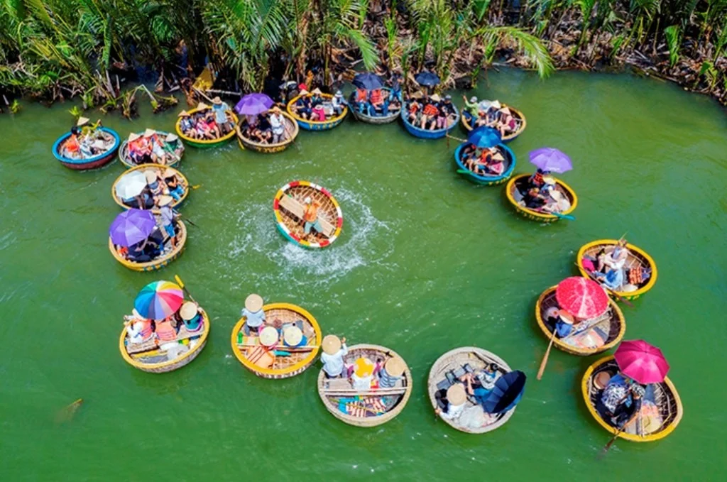 The Mesmerizing Basket Boat Dance of Bay Mau Coconut Forest in Hoi An