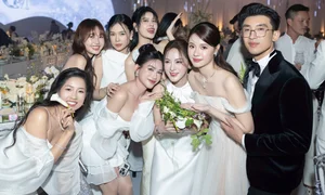 Mai Phuong Thuy and Celebrities Light Up Midu's Wedding Reception - image 7