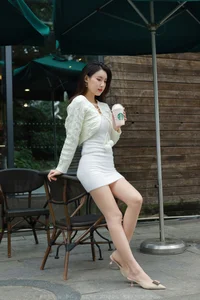 Xiao Bao White Hip Skirt IESS Elegant Collection - image 81