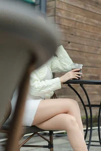 Xiao Bao White Hip Skirt IESS Elegant Collection - image 24