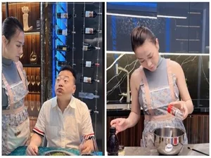Actress Phuong Oanh Teaches Miss Vietnam Ngoc Han Cooking Secrets - image 1