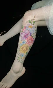111+ Beautiful and Alluring Calf Tattoos for Women: Elegant Ink Inspiration - image 38