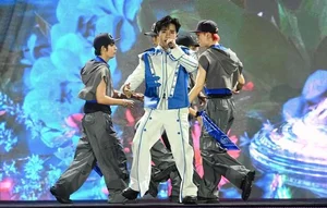 South Korean Rapper B.I Delivers Electrifying Performance of Hit Songs at Road to 8Wonder Concert - image 5