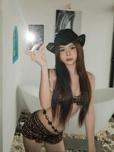 Tiktoker Ngan Ha Stuns Fans with Playful Polka Dot Bikini Photoshoot - image 3