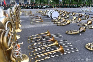 Female Soldiers Participate in First Joint Rehearsal for September 2nd Parade - image 0
