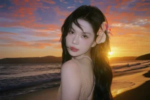 Ngoc Trinh Shines in Picturesque Golden Hour Sunset Photoshoot - image 10