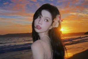 Ngoc Trinh Shines in Picturesque Golden Hour Sunset Photoshoot - image 6