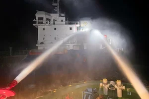 Current Status of the Ship Carrying 3,800 Tons of Oil Burning off Con Dao - image 10