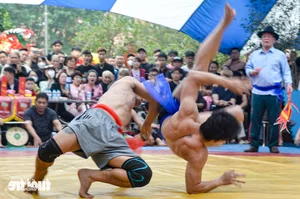 International Belarusian Wrestler Captivates Local Crowds at Traditional Hanoi Village Wrestling Festival - image 4