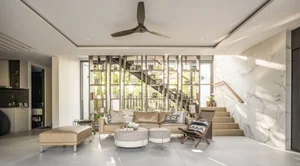 Modern Multi-Generational Home Design: Three Separate Blocks Around a Central Courtyard - image 18