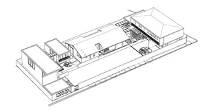 Modern Multi-Generational Home Design: Three Separate Blocks Around a Central Courtyard - image 25